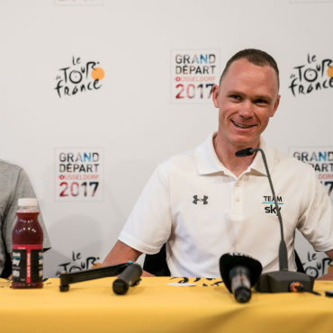 Chris Froome en rueda de prensa de cara al Tour de Francia