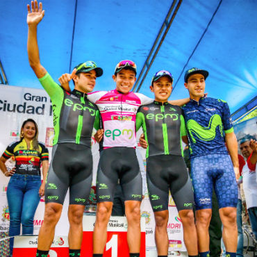 Bryan Sánchez, Fabio Duarte y Diego Ochoa los tres primeros del circuito en Ibagué