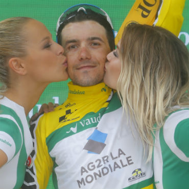 Domenico Pozzovivo ganador de etapa y nuevo líder de Vuelta a Suiza (©BettiniPhoto)