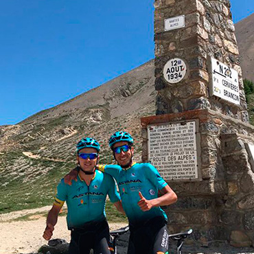 Fabio Aru hace reconocimiento de etapa clave del Tour de Francia 2017