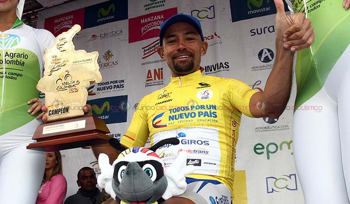 Mauricio Ortega actual campeón de la Vuelta a Colombia