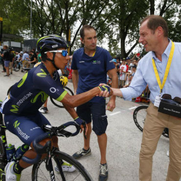 Nairo Quintana uno de los damnificados de la novena etapa