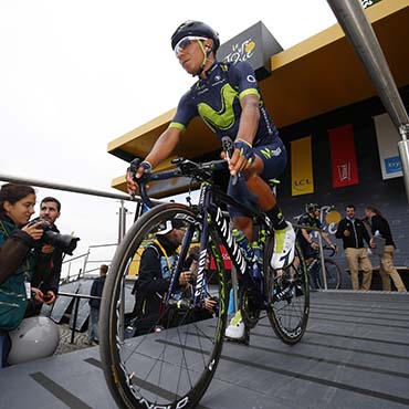 Quintana siguió lamentando la perdida de su gregario de lujo, Alejandro Valverde,