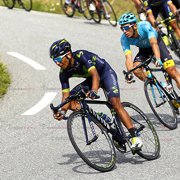 Nairo Quintana, libró un nuevo día en una etapa bastante fuerte