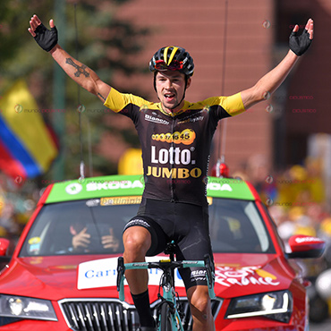 Primoz Roglic ganador de la etapa 17