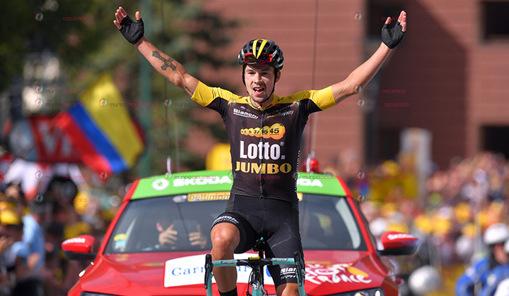 Primoz Roglic ganador de la etapa 17