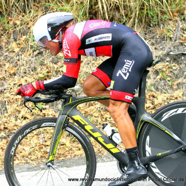 Alex Cano voló en la cri y está cerca de liderato de la Vuelta a Colombia