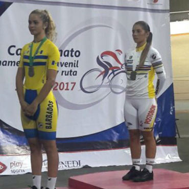 Lina Marcela Hernández, oro en prueba del ómnium (Foto FCC)