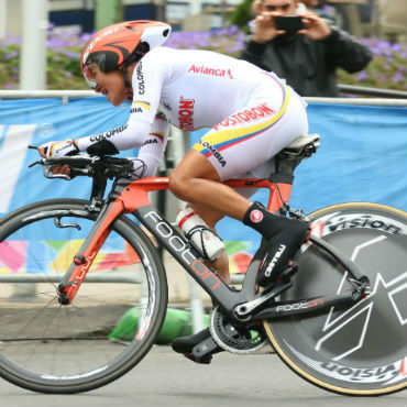 Ana Cristiana Sanabria durante la CRI de Mundial de Noruega