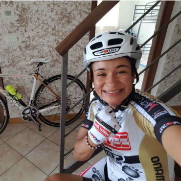 Ana Cristina Sanabria, única colombiana en carrera