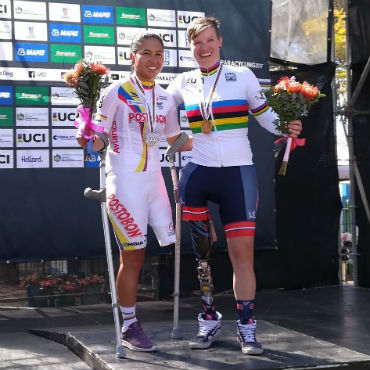 Carolina Munévar, una de las ganadoras en Mundial de Paracycling de Sudáfrica