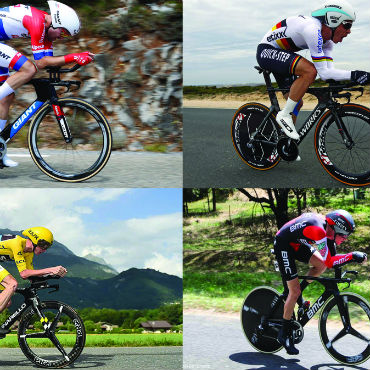 Tony Martin, Chris Froome, Tom Dumoulin y Rohan Dennis, en la batalla por la CRI