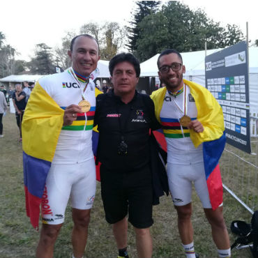 Marlon Pérez, 'Chepe' Castro y Nelson Serna ganadores en el Mundial de Paracycling de Sudáfrica