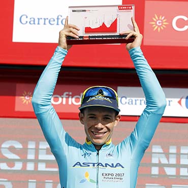 Miguel Ángel López se mantiene como el mejor joven de la Vuelta a España