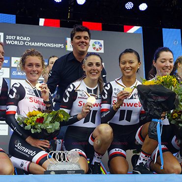 Team Sunweb se llevó la medalla de oro en la CRE femenina