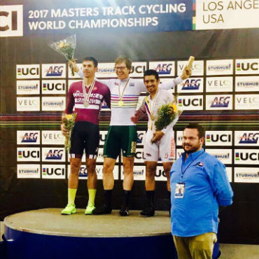 Jorge Vergara medalla de bronce en Mundial de Pista Master-UCI