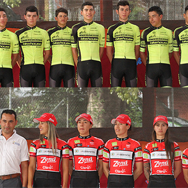 Fundación Esteban Chaves-Bikehouse durante presentación de Vuelta del Porvenir