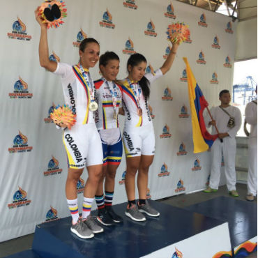 Diana Peñuela medalla de plata, Lilibeth Chacón oro y Paula Patiño bronc
