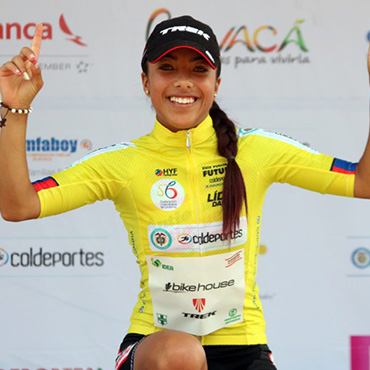 Erika Botero apunta a coronarse campeona de la Vuelta del Futuro Femenina