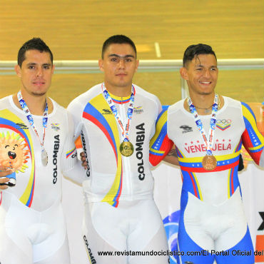 Fabián Puerta medalla de oro en el kilómetro. Anderson Parra fue plata y el venezolano Luis Yanez fue bronce