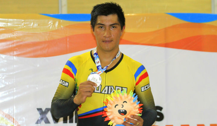 Jorge Montenegro medalla de oro para Ecuador en prueba por puntos