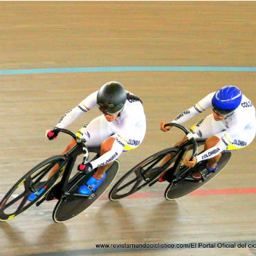 Mariana Pajón y Martha Bayona en acción en la Pista de Cali