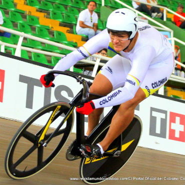 Fabián Puerta, una de las estrellas del Ciclismo de Pista de los Bolivarianos