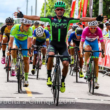 Jairo Cano fue el vencedor este lunes de la novena etapa de Vuelta a Chiriquí (Foto-Anderson Bonilla)
