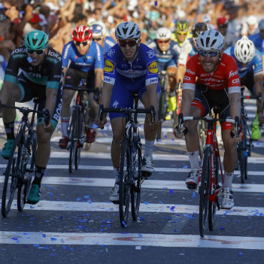 Alvaro Hodeg fue tercero en la última jornada de una Vuelta a San Juan 2018 con inmenso protagonismo del ciclismo colombiano