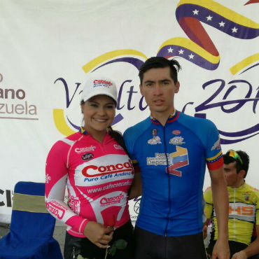 Cristian Talero, líder de las metas volantes de Vuelta al Táchira