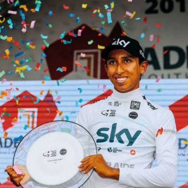 Egan Bernal, brillante actuación en su debut con el Sky. Campeón de los jóvenes