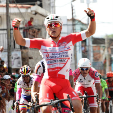 Matteo Malucelli ganador de primera etapa de Vuelta al Táchira