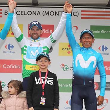 Valverde encabezó el 1-2 del podio final con Nairo Quintana segundo y muy enfocado