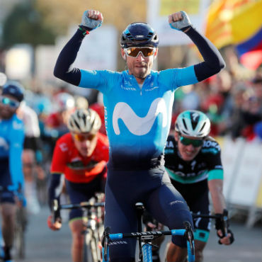 Alejandro Valverde vencedor de segunda etapa y nuevo líder (Foto-Movistar)