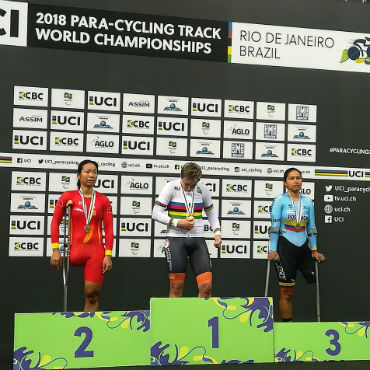 Carolina Munévar medalla de bronce en Mundial de Paracycling de pista