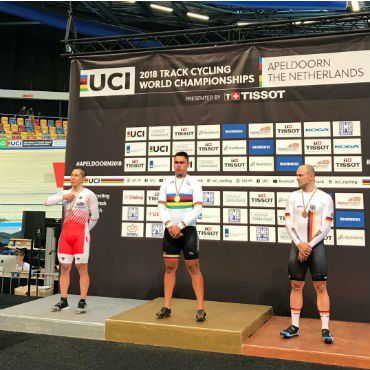 Fabián Puerta, medalla de oro en prueba del keirin