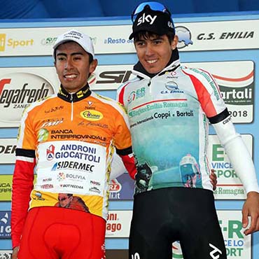 Iván Sosa y el campeón final de la prueba, el local Diego Rosa
