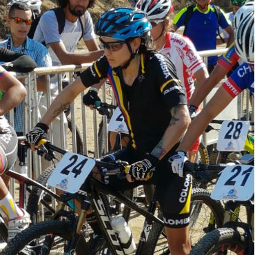 Laura Valentina una de las integrantes de la Selección Colombia de MTB