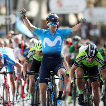 Carlos Barbero líder de Vuelta a Castilla y León (Foto Movistar)