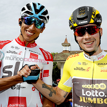 Egan Bernal y Primoz Roglic, las figuras del Tour de Romandía