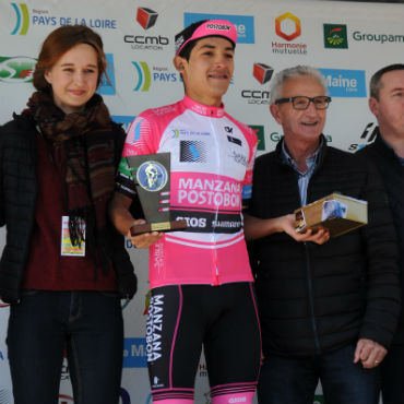 Felipe Osorio lider de la montaña de Circuit-Sarthe de Francia (Gilberto Chocce)