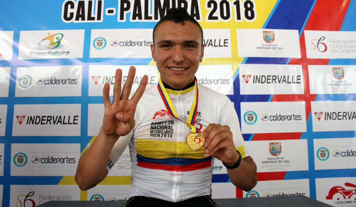 El paisa Julián Osorio de Carmen de Viboral la figura. Se ganó cuatro medallas de oro (Foto FCC)