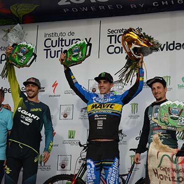 Marcelo Gutiérrez fue segundo en el podio final de la Copa Mundo de Enduro celebrada en Manizales