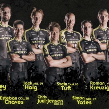Esteban Chaves en nómina confirmada del Mitchelton Scott para Giro 2018