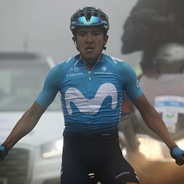 Richard Carapaz mandó en el Acebo y se puso líder de la Vuelta a Asturias 2018