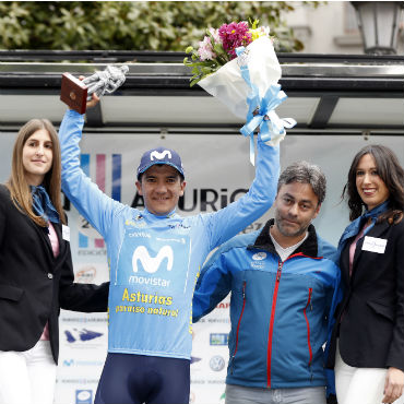 Richard Carapaz, campeón de Vuelta a Asturias (Fotos Movistar)