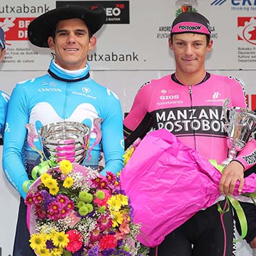 Wilmar Paredes fue tercero en el podio de la Klasika de Amorebieta 2018