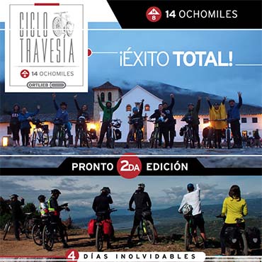 La primera ciclotravesía 14 Ochomiles-Ortlieb fue un éxito total. Pronto la segunda edición