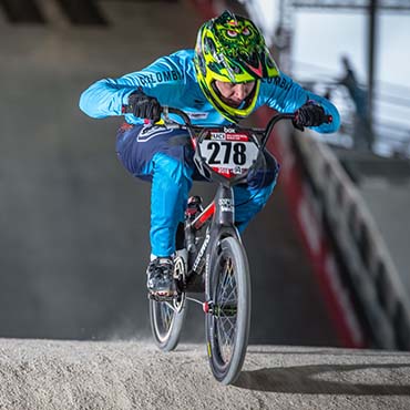 Ramírez fue el único integrante de la Selección Colombia de BMX en las semifinales de la Copa Mundo belga