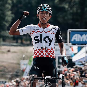 Egan Bernal fue el ganador de la etapa reina este viernes y es el Campeón Virtual del Tour de California 2018